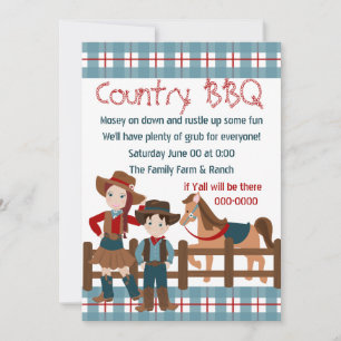 Carte Enfants de Cowboy