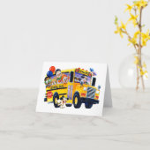 Carte Enfants de l'école (Fleur jaune)