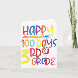 Carte Enfants De Troisième Année Don 100 Jours D'École