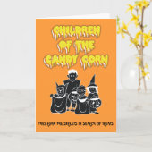 Carte Enfants des bonbons au maïs (Fleur jaune)