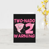 Carte Enfants Deux nado Avertissement 2e Anniversaire To (Fleur jaune)