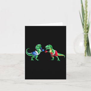 Carte Enfants Dinosaure Boxe T Rex T Chemise Gants Cadea
