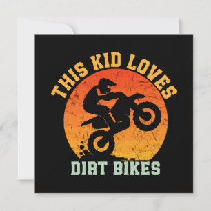 Carte Enfants Drôle Dirt Vélo