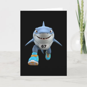 Carte Enfants drôles 67 Mème Tralalero Tralala Coureur I