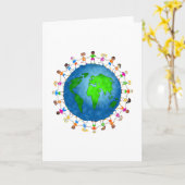 Carte Enfants du monde (Fleur jaune)