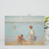 Carte Enfants en bord de mer (Summer Beach Scene) (Debout devant)