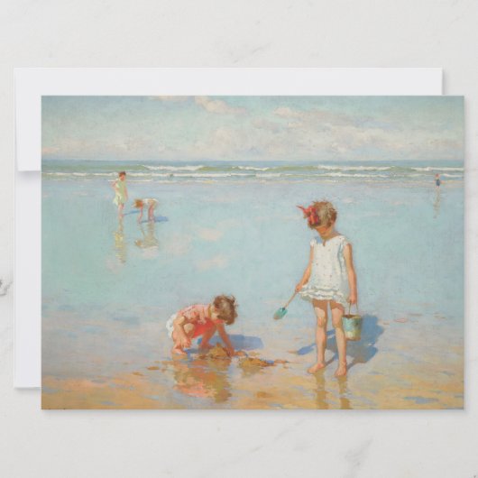 Carte Enfants en bord de mer (Summer Beach Scene) (Devant)