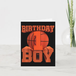 Carte Enfants Enfants Bysketbyll Anniversaire 1 an 1er A