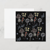 Carte Enfants Enseignant Plaisir Jeux Playground Chalkbo (Devant / Derrière)