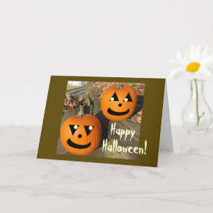 Carte Enfants Funny Halloween Pays Citrouilles