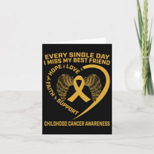Carte Enfants Gold Ruban Enfance Cancer Sensibilisation