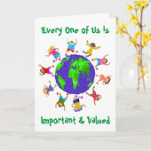 Carte Enfants importants et valorisés (Fleur jaune)