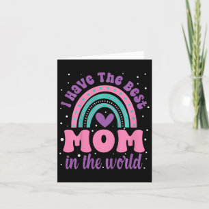 Carte Enfants j'ai la meilleure maman du monde fillette
