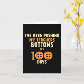 Carte Enfants J'Ai Poussé Les Boutons De Mes Enseignants (Fleur jaune)