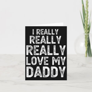 Carte Enfants j'aime vraiment vraiment mon papa jolie fê