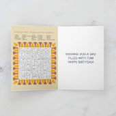 Carte Enfants Jeux et activités Egypte Thème Anniversair (Intérieur)