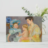 Carte Enfants jouant avec un chat | Mary Cassatt Card (Debout devant)