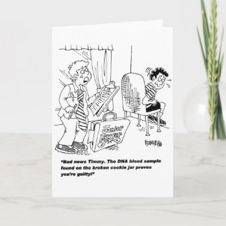 Carte Enfants jouant "avocat"