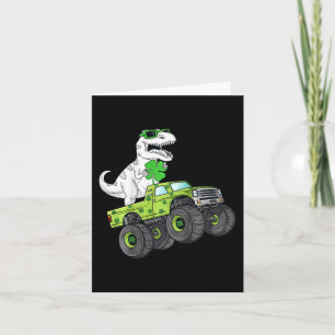 Carte Enfants Jour de la Saint Patrick T Rex équitation