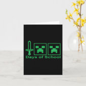 Carte Enfants Joyeux 100 jours d'école Tee for Kids1 (Fleur jaune)