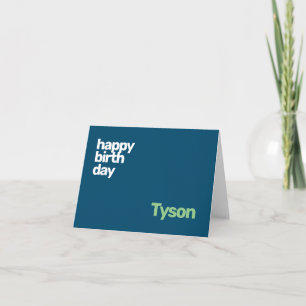 Carte Enfants Joyeux Anniversaire personnel minimal
