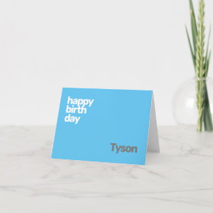 Carte Enfants Joyeux Anniversaire personnel minimal