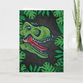 Carte Enfants Jurassic Dino Dinosaur Anniversaire person (Dos)