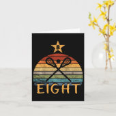 Carte Enfants Lacrosse Anniversaire 8 ans Lacrosse 8e Bi (Fleur jaune)