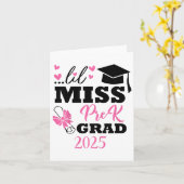 Carte Enfants Little Miss Pré-k Grad Préscolaire Prek Gr (Fleur jaune)