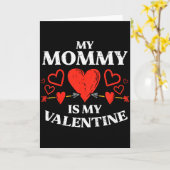 Carte Enfants Ma Maman Est Ma Saint-Valentin Bébés Garço (Fleur jaune)