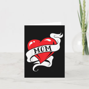 Carte Enfants Maman Tatouage Coeur pour les mères jour a