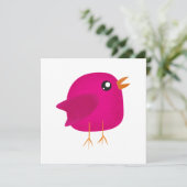 Carte Enfants mignonette birdy (Debout devant)
