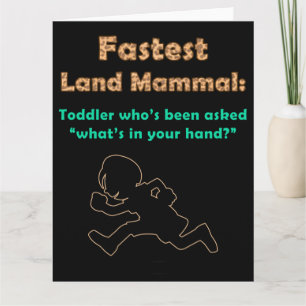 Carte Enfants mignons Humour : Mammifère Terrestre le pl