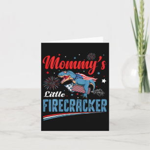 Carte Enfants Mommys Little Firecracker Jour de l'Indépe