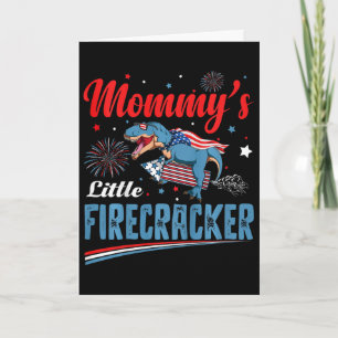Carte Enfants Mommys Little Firecracker Jour de l'Indépe