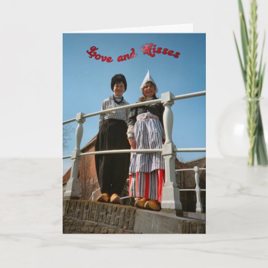 Carte Enfants néerlandais dans le costume national (Devant)