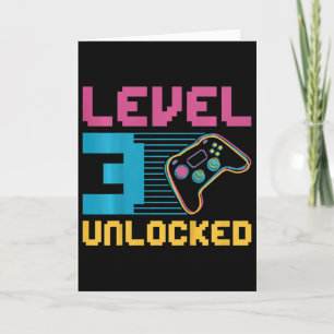 Carte Enfants Niveau 3 Jeu déverrouillé Anniversaire