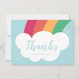 Carte Enfants Nuage Arc-en-Ciel Merci