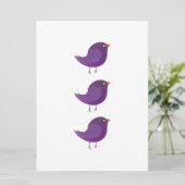 Carte Enfants oiseau mignon (Debout devant)