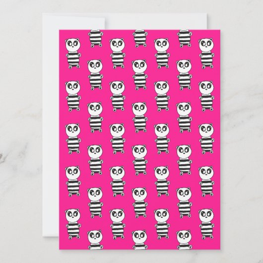 Carte Enfants Panda (Devant)