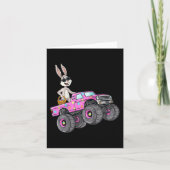 Carte Enfants Pâques Rabbit équitation Monster Camion Fu (Devant)