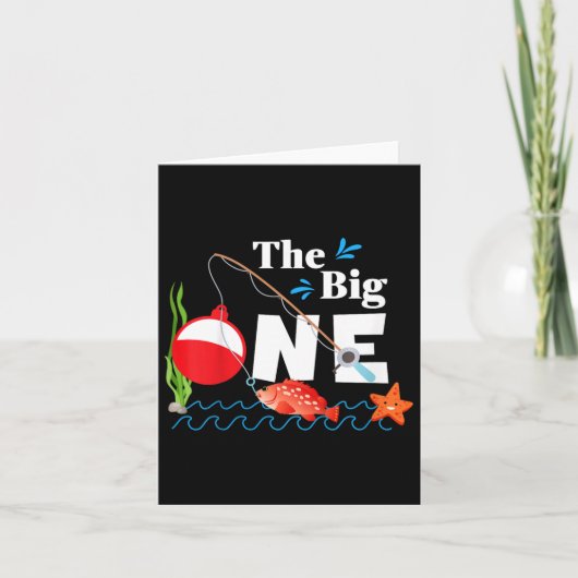 Carte Enfants Pêche La Grande Année 1er Premier Annivers (Devant)