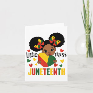 Carte Enfants petite Mlle JunetDix Black Girls Magictodd