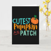 Carte Enfants Plus Mignon Citrouille Dans Le Patch Fun A (Fleur jaune)