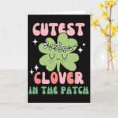 Carte Enfants Plus Mignon Trèfle Dans Le Patch Tout-Peti (Fleur jaune)