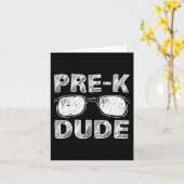 Carte Enfants Pré-K Dude Premier jour du cadeau préscola (Fleur jaune)