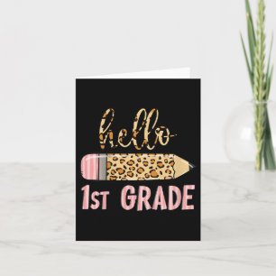 Carte Enfants Premier Jour De L'École Filles Ck À L'Écol