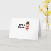 Carte Enfants préscolaires de fille d'élève du cours (Fleur jaune)