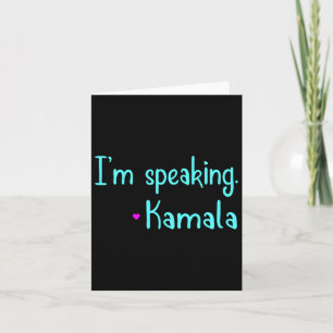 Carte Enfants que je parle Kamala Harris Inspirational V
