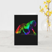 Carte Enfants Rainbow Horse Horseback équitation Esquire (Fleur jaune)